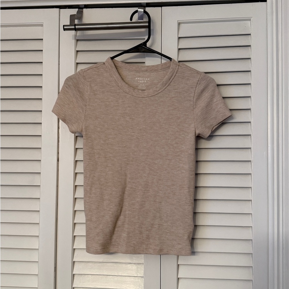 American Eagle Waffle Hey Baby Tee